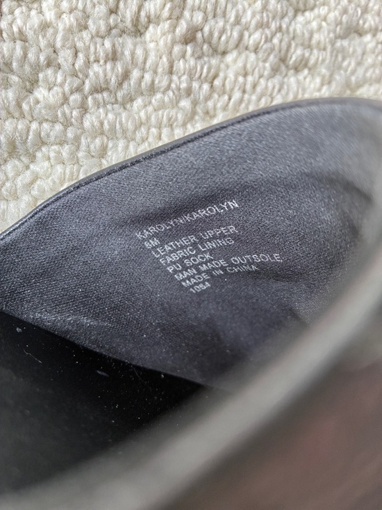 Steve Madden Women’s Black Leather Karolyn Flat Sandals Size 8 - Picture 7 of 8